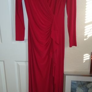 Stunning full length red dress